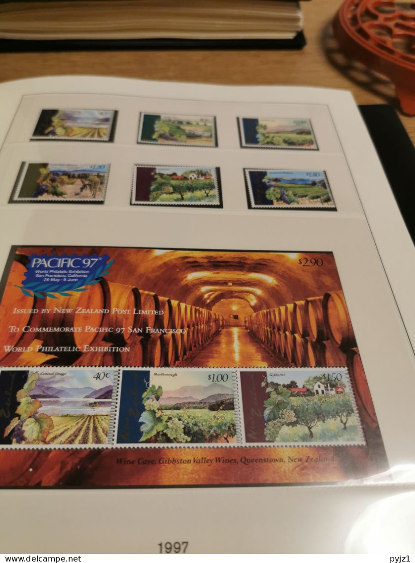 1997 MNH New Zealand According To Lindner-T Album Postfris** - Années Complètes