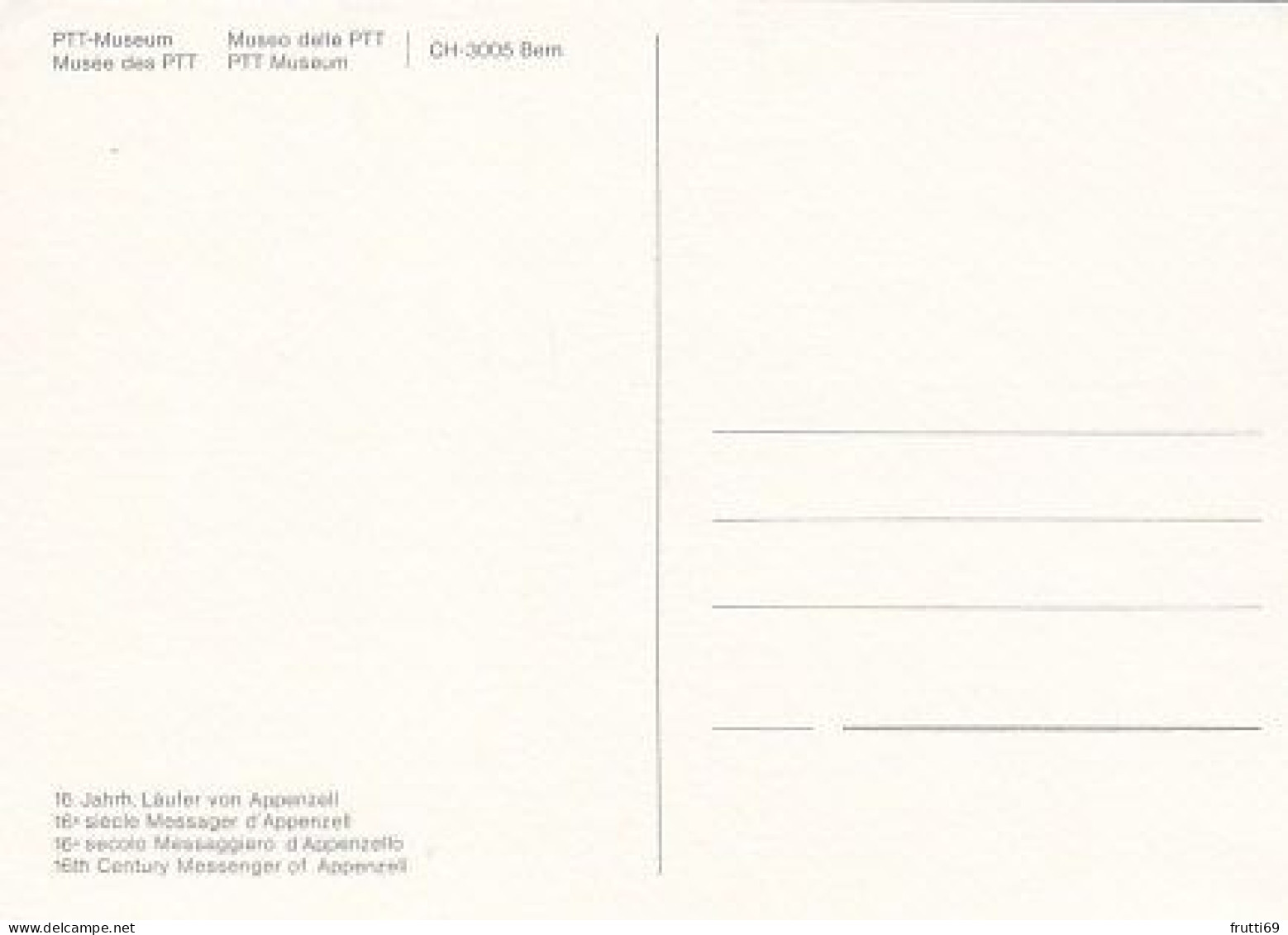 AK 216110 POST - PTT-Museum - 16. Jahr. - Läufer Von Appenzell - Postal Services