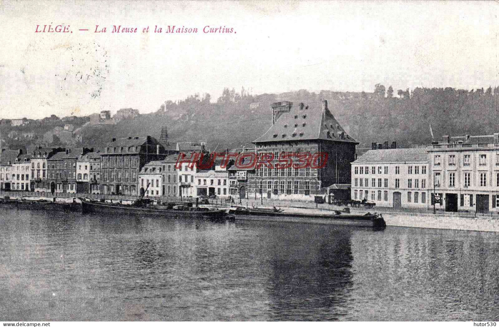 CPA LIEGE - LA MEUSE ET LA MAISON CURTIUS - Lüttich