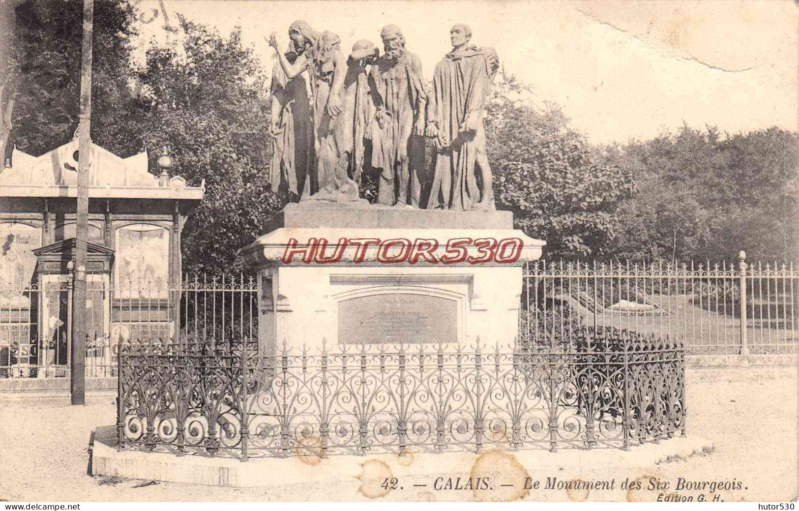 CPA CALAIS - MONUMENT DES SIX BOURGEOIS - Calais