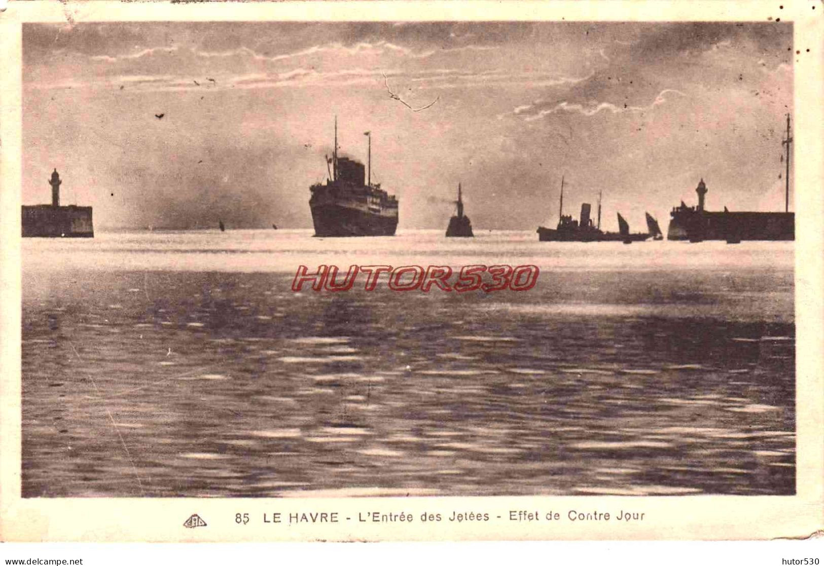 CPA LE HAVRE - L'ENTREE DE LA JETEE - Hafen
