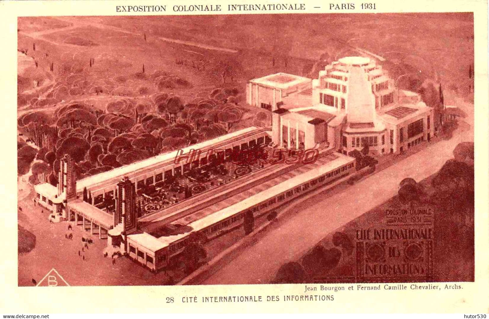 CPA PARIS - EXPOSITION COLONIALE - CITE DES INFORMATIONS - Expositions