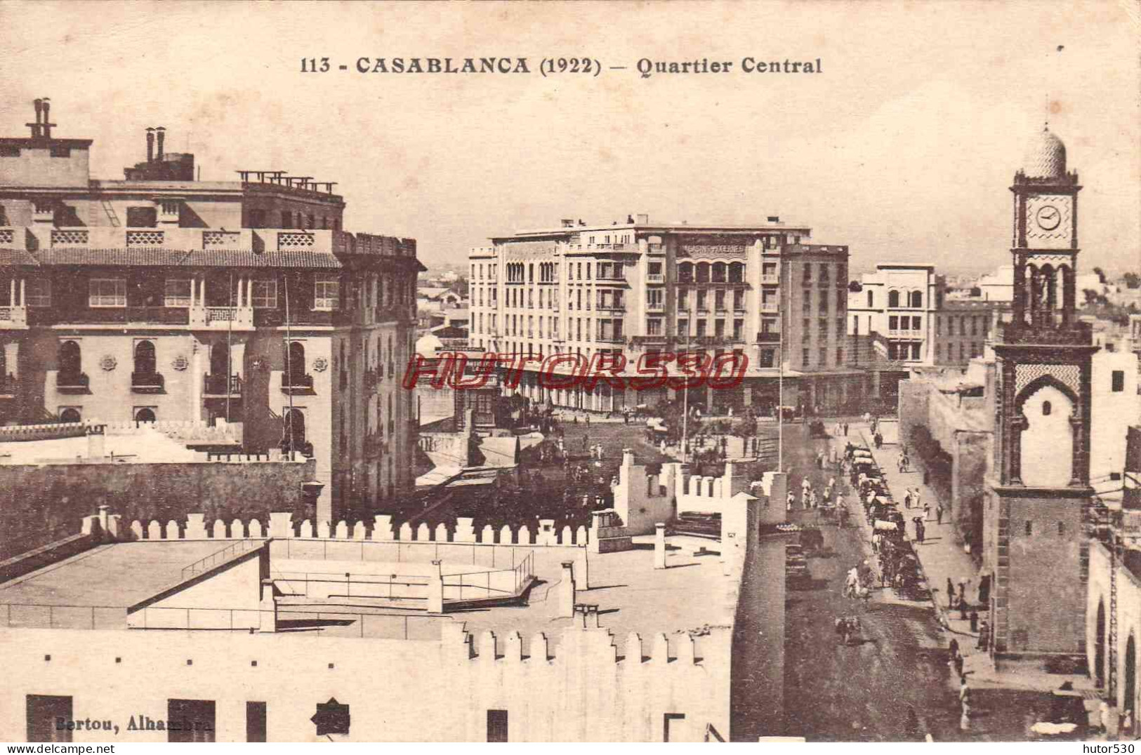 CPA CASABLANCA - QUARTIER CENTRAL - Casablanca