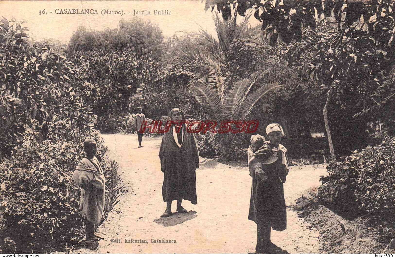 CPA CASABLANCA - JARDIN PUBLIC - Casablanca