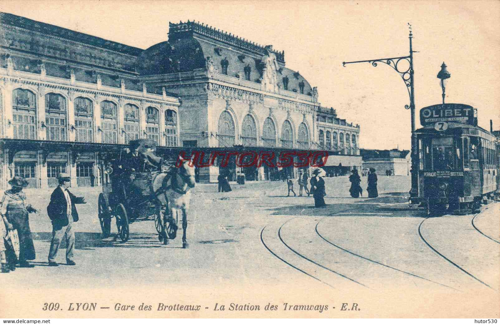 CPA LYON - GARE DES BROTTEAUX - STATION DE TRAMWAY - Otros & Sin Clasificación