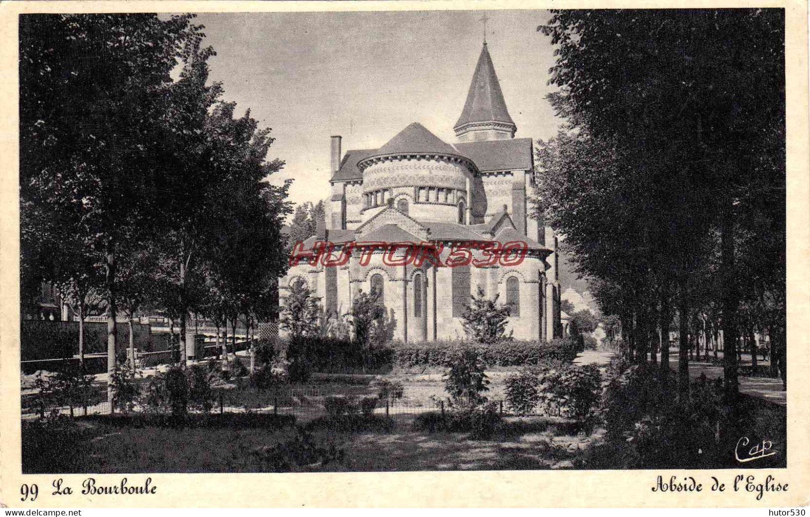 CPA LA BOURBOULE - L'EGLISE - La Bourboule