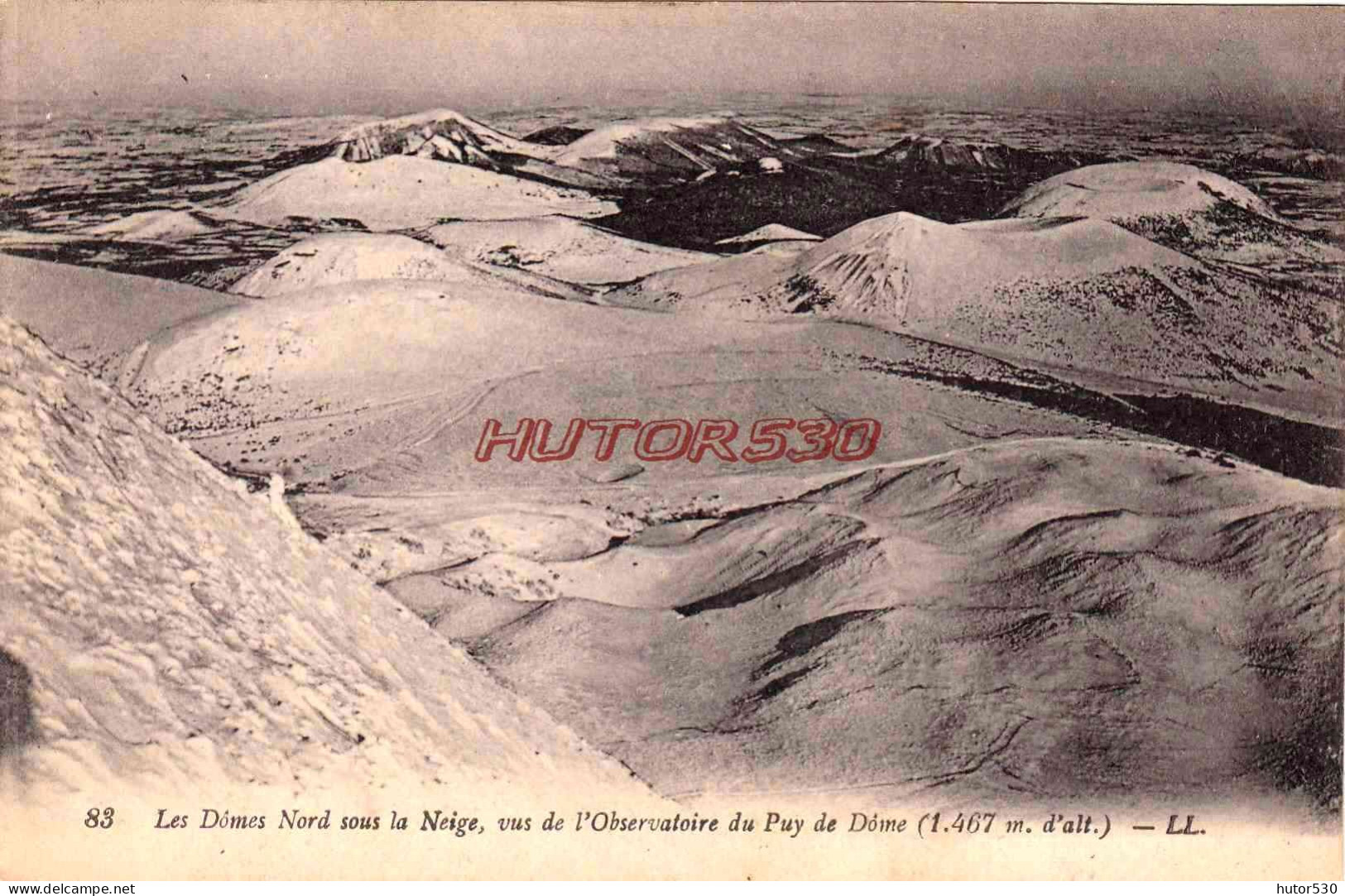 CPA PUY DE DOME - LES DOMES SOUS LA NEIGE - Other & Unclassified