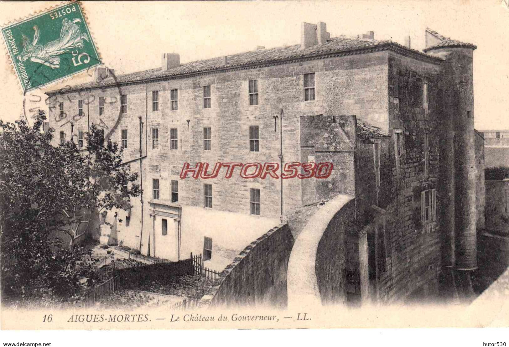 CPA AIGUES MORTES - LE CHATEAU DU GOUVERNEUR - Aigues-Mortes