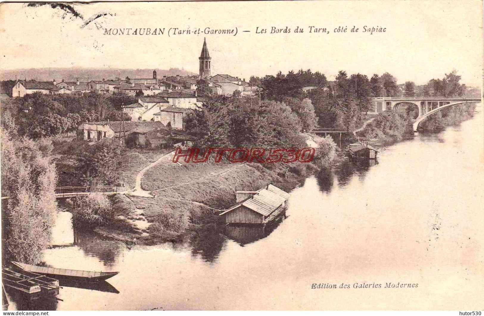 CPA MONTAUBAN - LES BORDS DU TARN COTE SAPIAC - Montauban