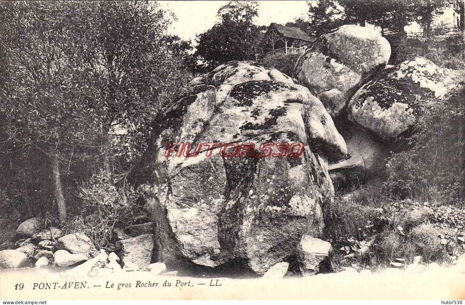 CPA PONT AVEN - LE GROS ROCHER DU PORT - Pont Aven