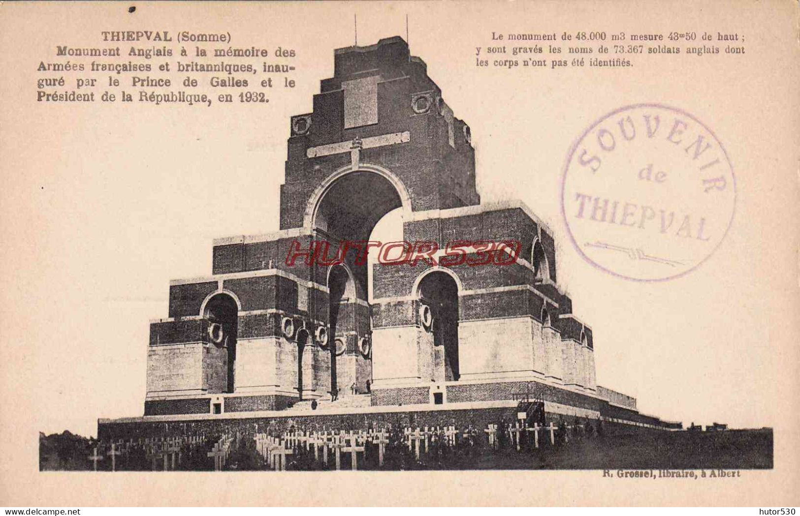 CPA THIEPVAL - SOMME - MONUMENT ANGLAIS - Other & Unclassified