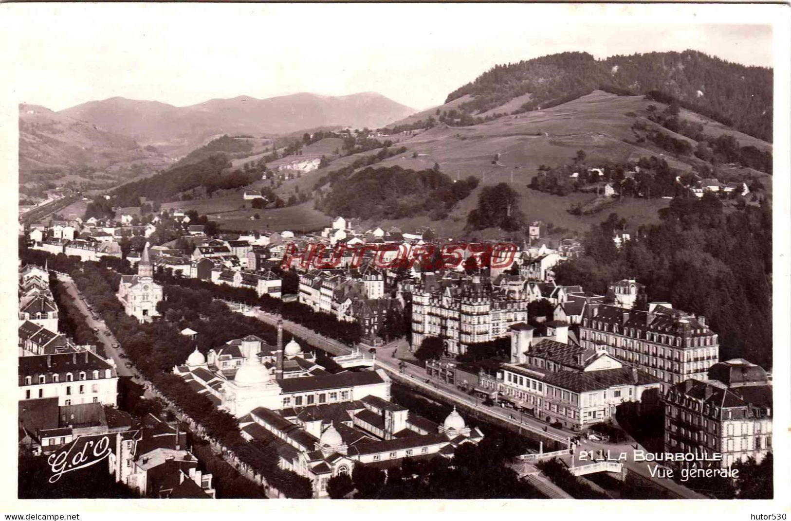 CPA LA BOURBOULE - VUE GENERALE - La Bourboule