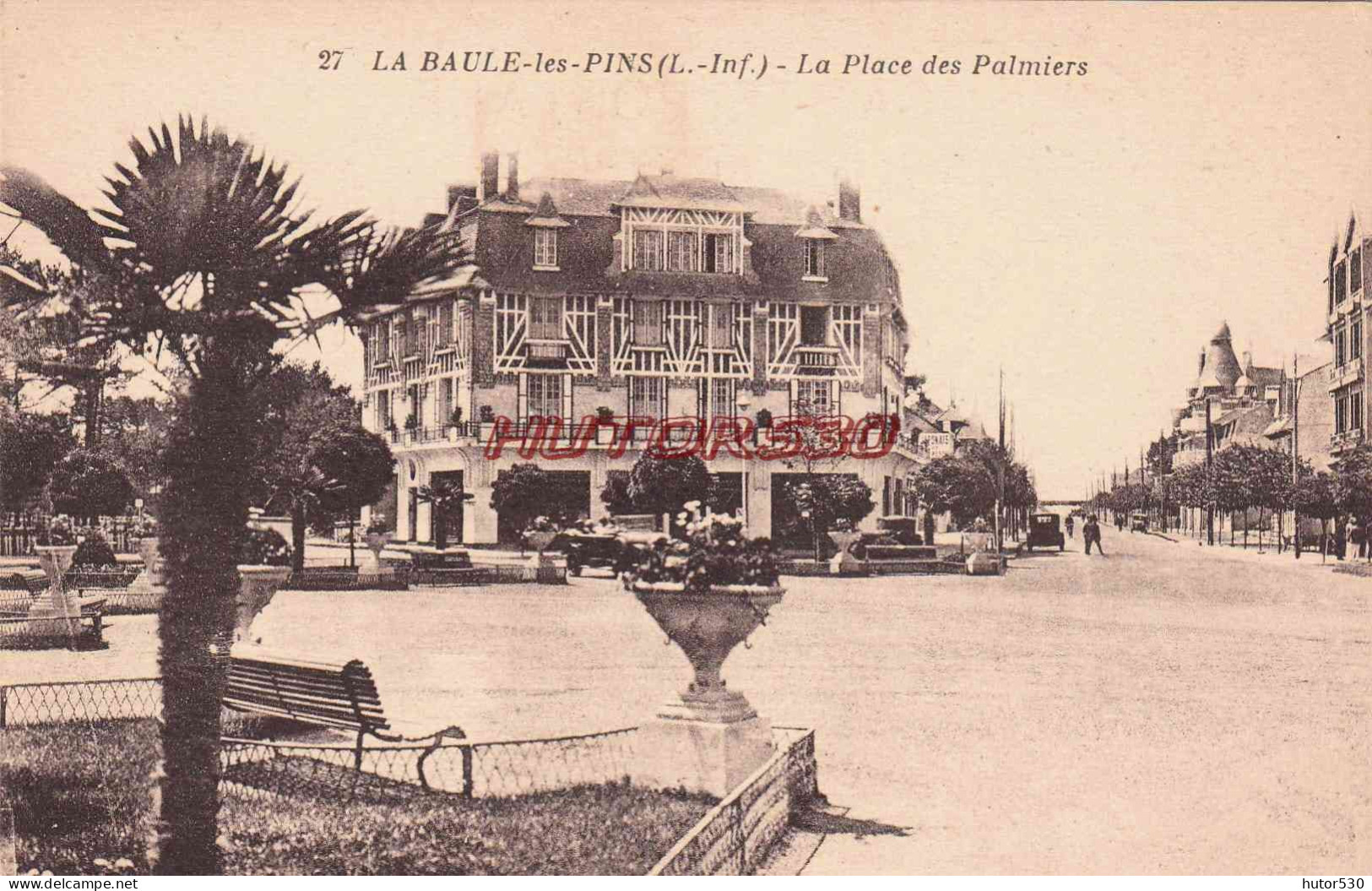 CPA LA BAULE - LA PLACE DES PALMIERS - Otros & Sin Clasificación