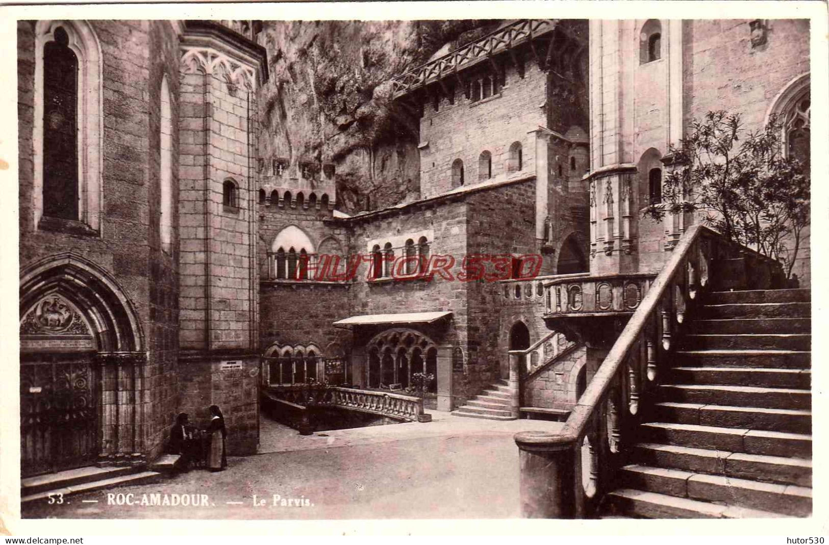 CPSM ROCAMADOUR - LE PARVIS - Rocamadour