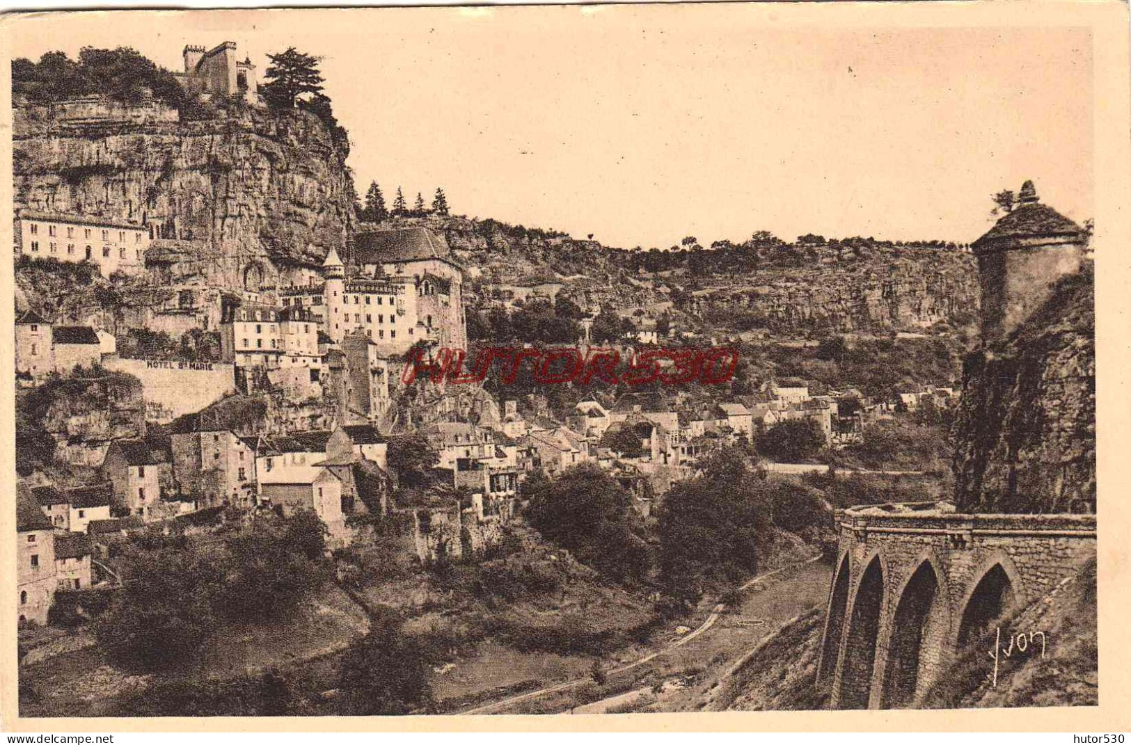 CPA ROCAMADOUR - VUE GENERALE - Rocamadour