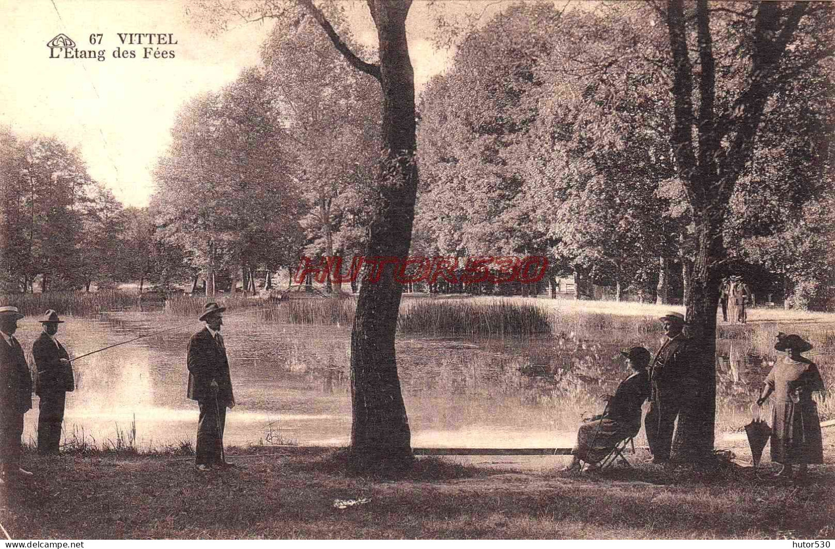 CPA VITTEL - L'ETANG DES FEES - Contrexeville