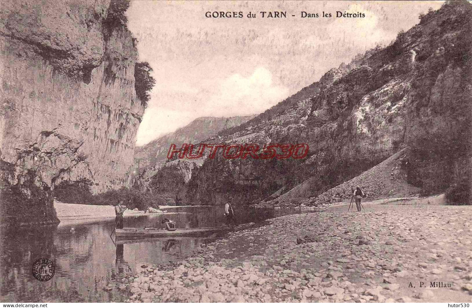 CPA GORGES DU TARN - DANS LES DETROITS - Gorges Du Tarn
