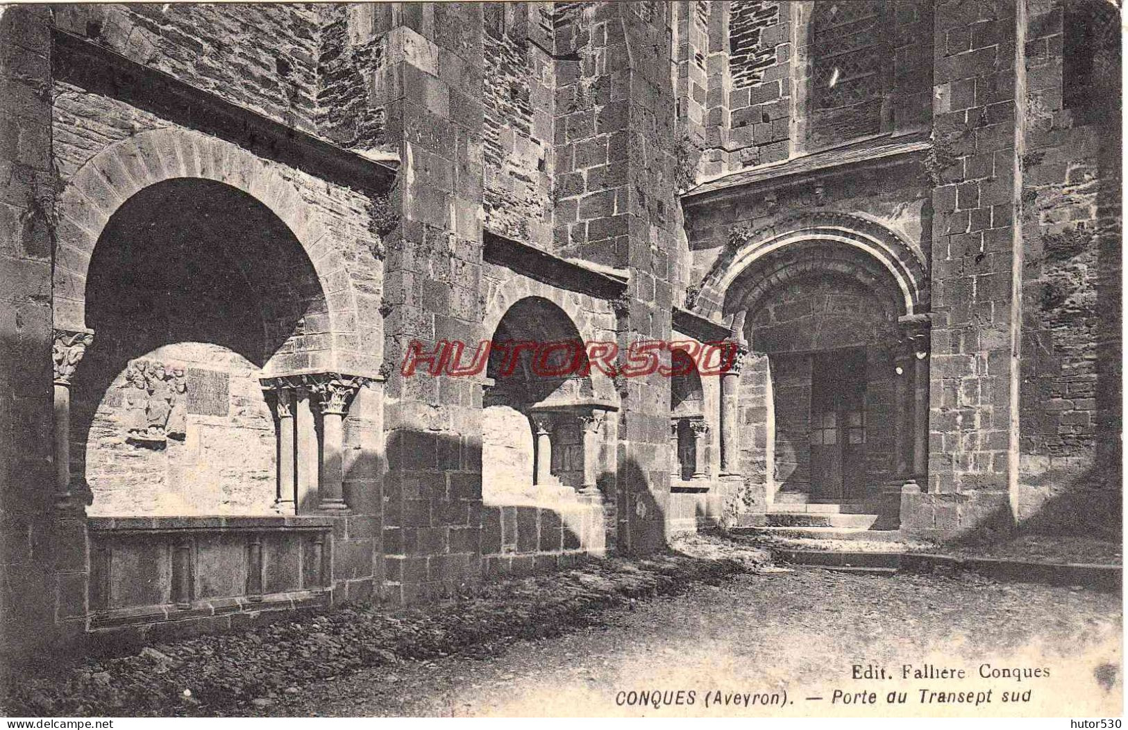 CPA CONQUES - AVEYRON - PORTE DU TRANSEPT - Autres & Non Classés