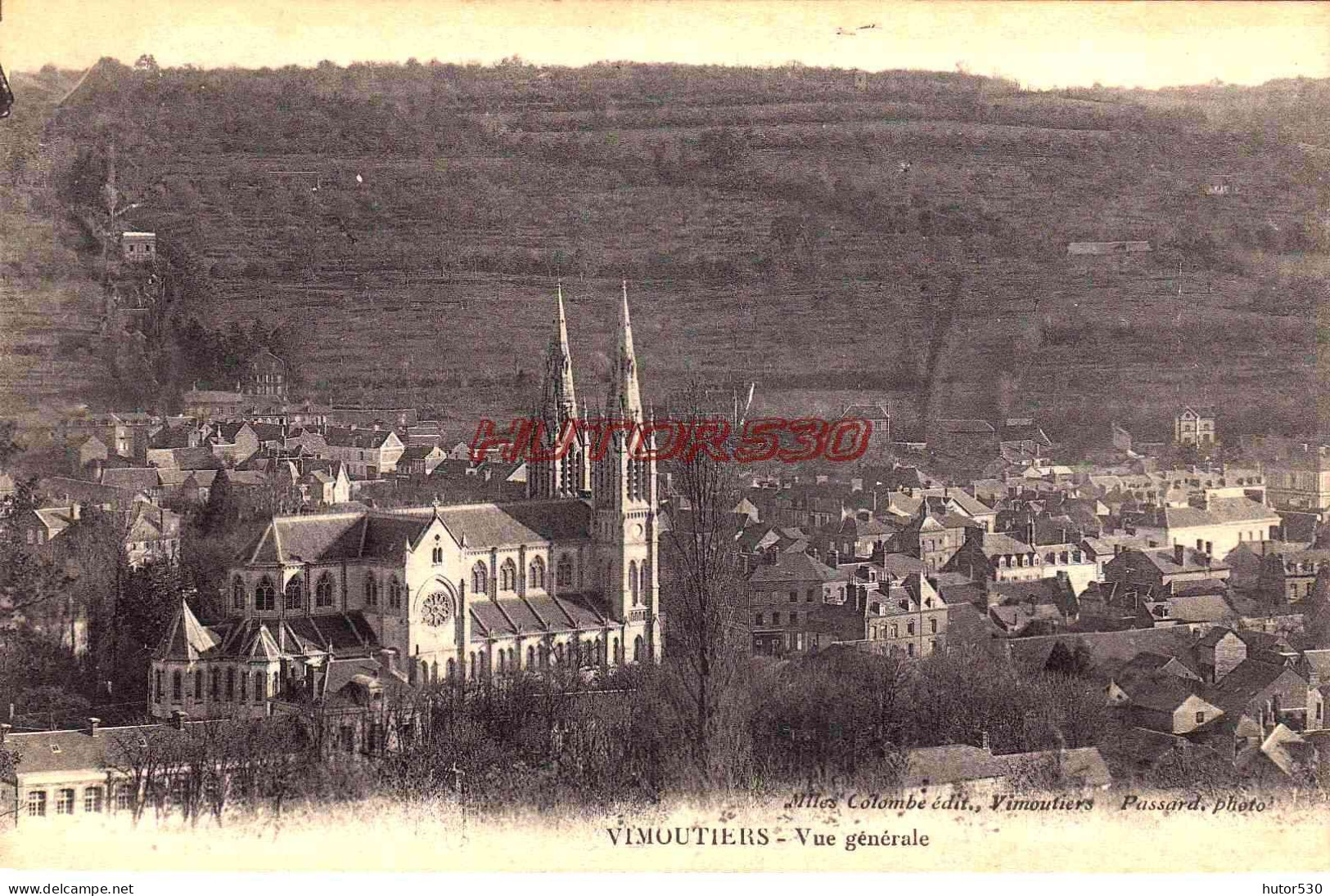 CPA VIMOUTIERS - VUE GENRALE - Vimoutiers