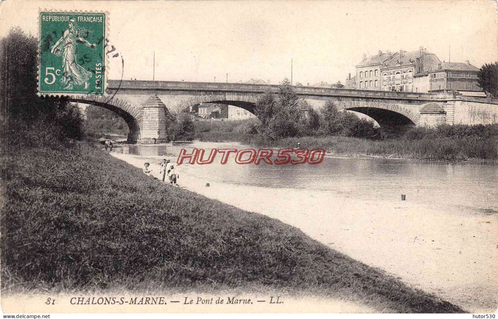 CPA CHALONS SUR MARNE - LE PONT - Châlons-sur-Marne