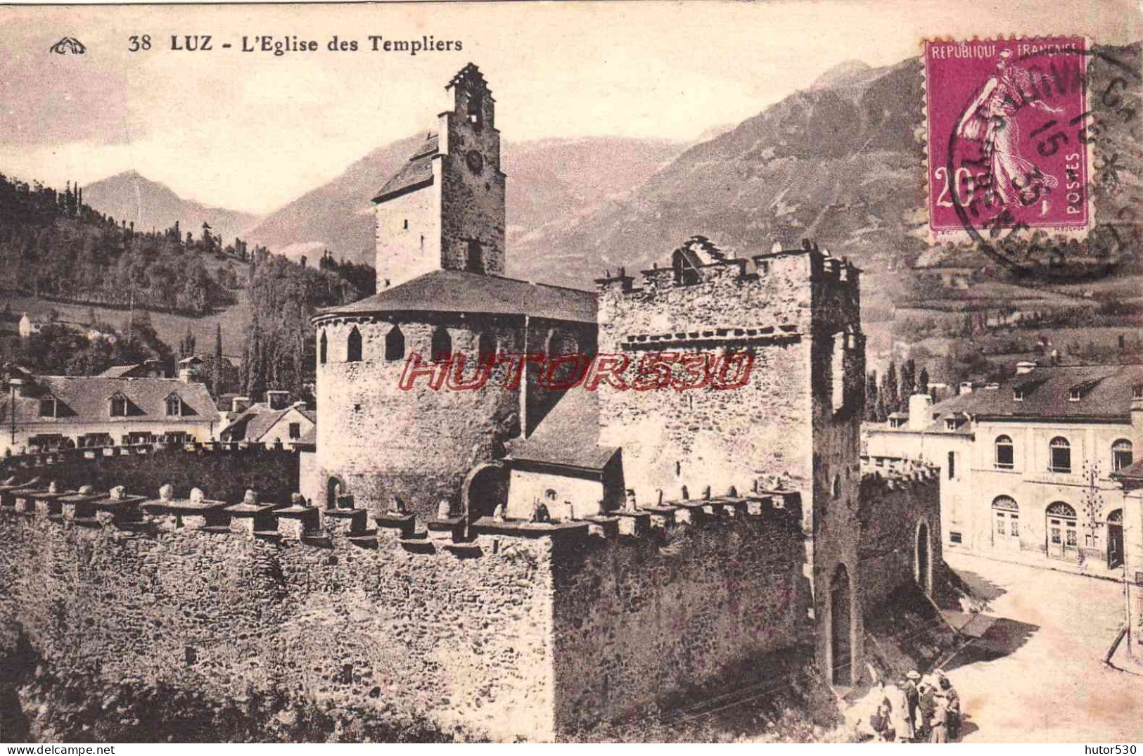 CPA LUZ - L'EGLISE DES TEMPLIERS - Luz Saint Sauveur