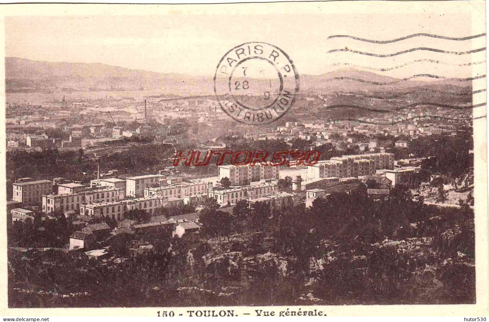 CPA TOULON - VUE GENERALE - Toulon