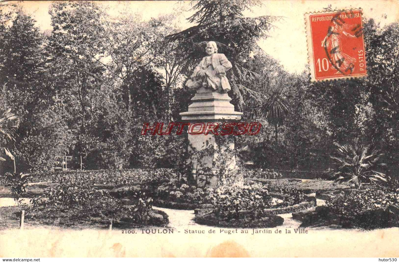 CPA TOULON - STATUE DE PUGET - Toulon