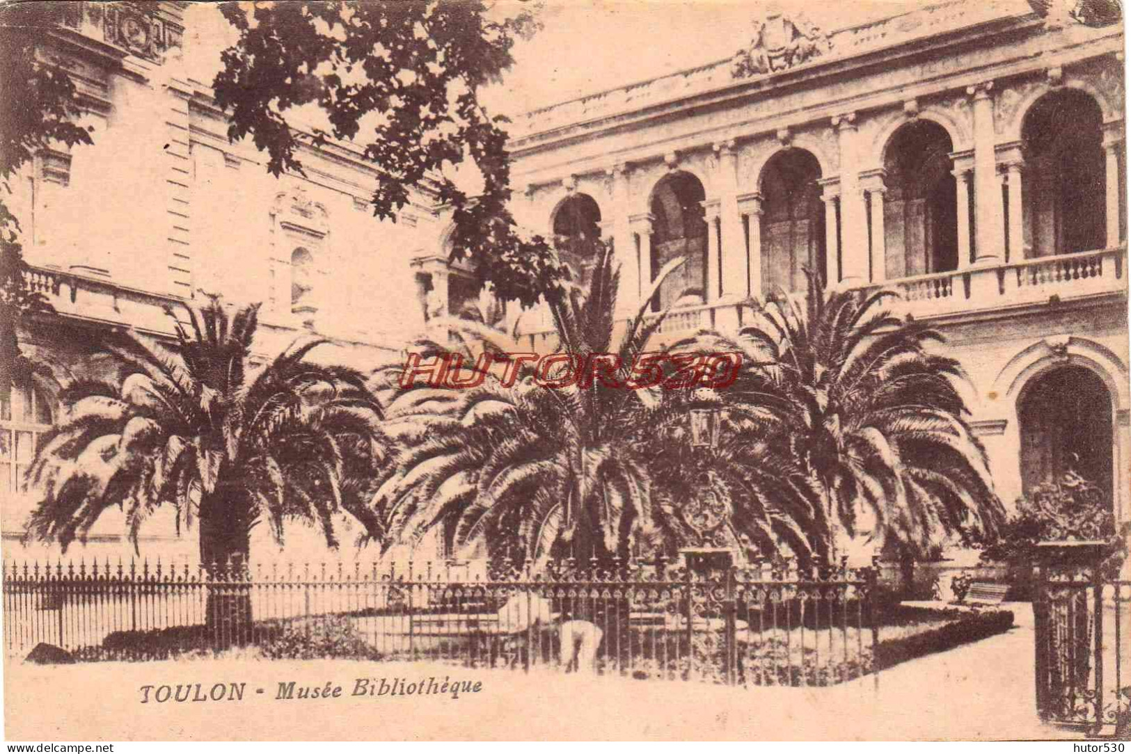 CPA TOULON - MUSEE BIBLIOTHEQUE - Toulon