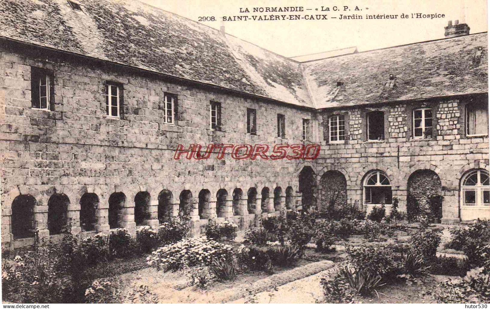 CPA SAINT VALERY EN CAUX - JARDIN DE L'HOSPICE - Saint Valery En Caux