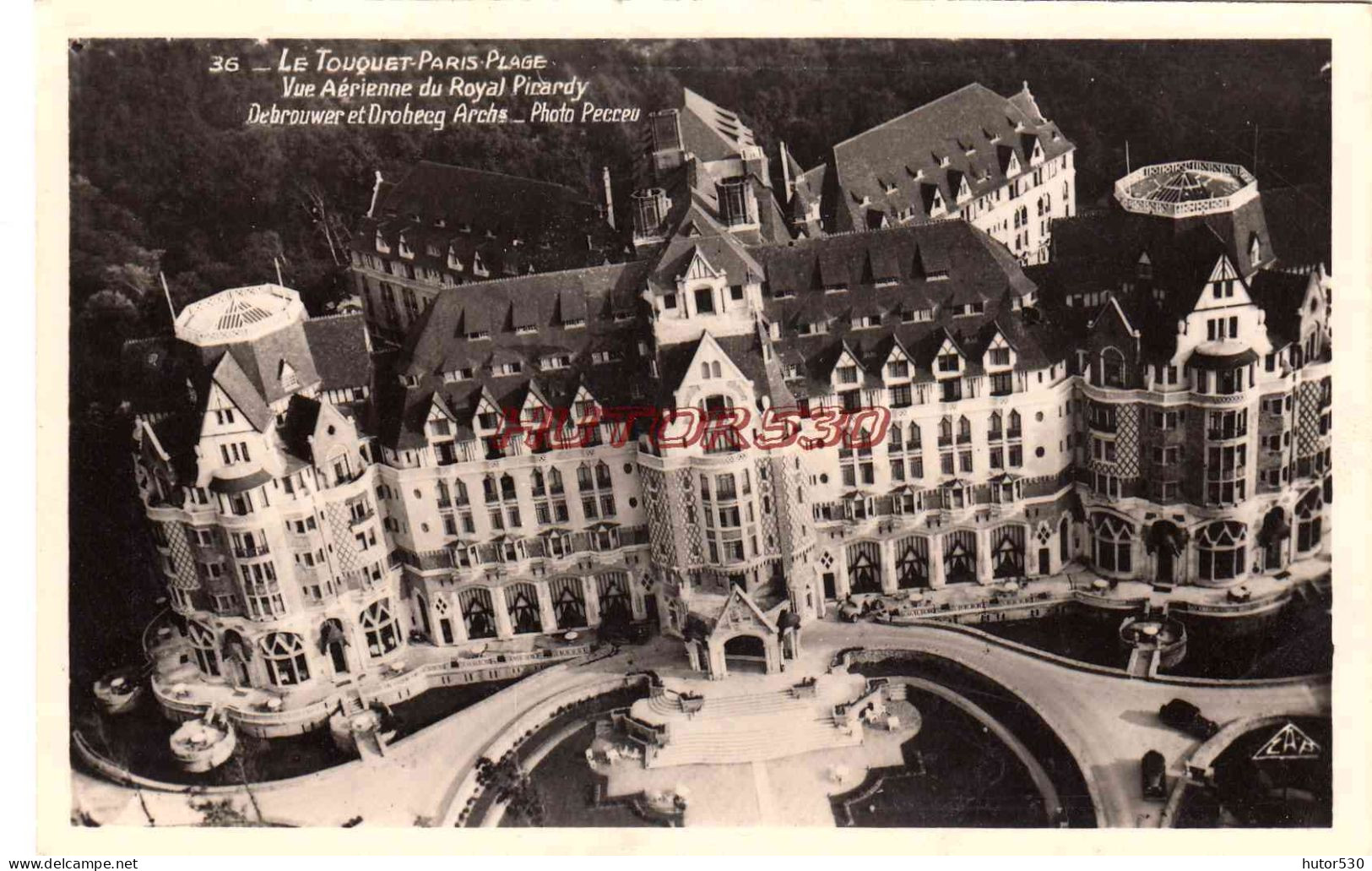 CPA LE TOUQUET - VUE AERIENNE DU PALAIS ROYAL - Le Touquet