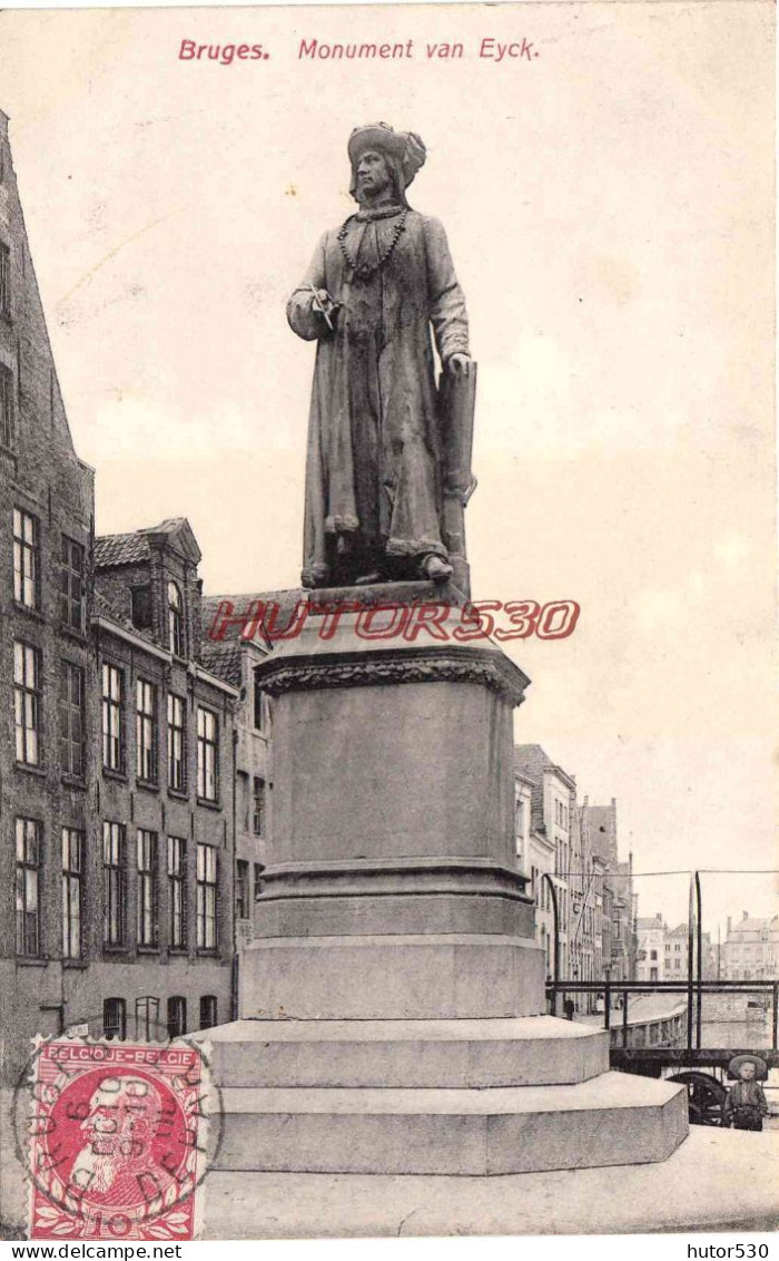 CPA BRUGES - MONUMENT VAN EYCK - Bredene