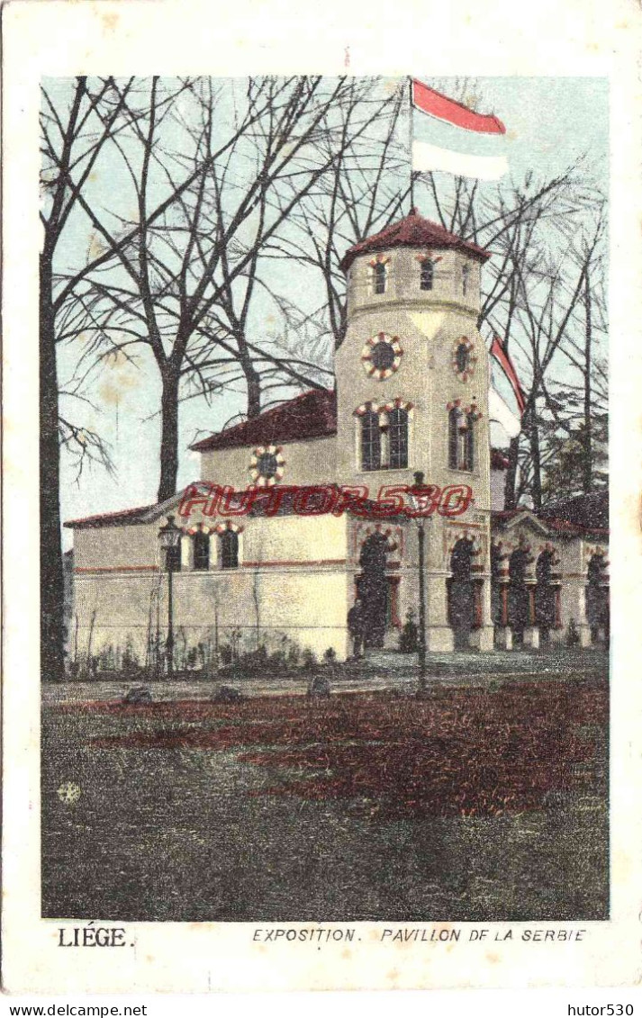 CPA LIEGE - EXPOSITION - PAVILLON DE LA SERBIE - Liège