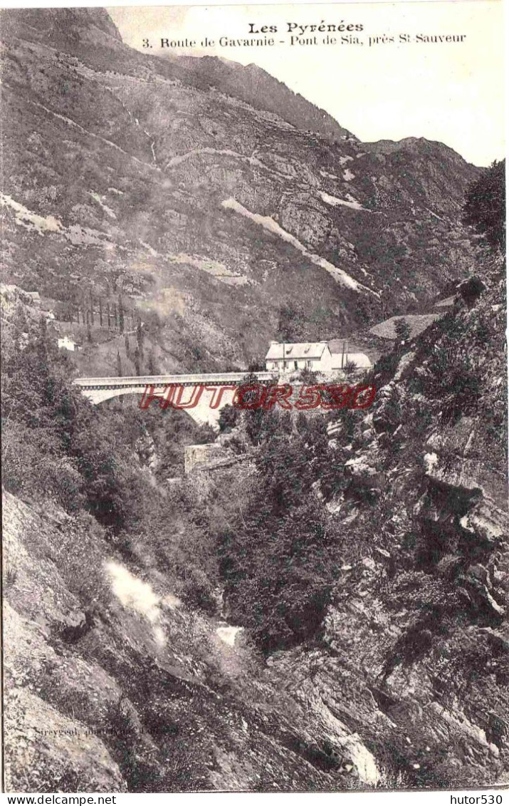 CPA GAVARNIE - LA ROUTE - PONT DE SIA - Gavarnie