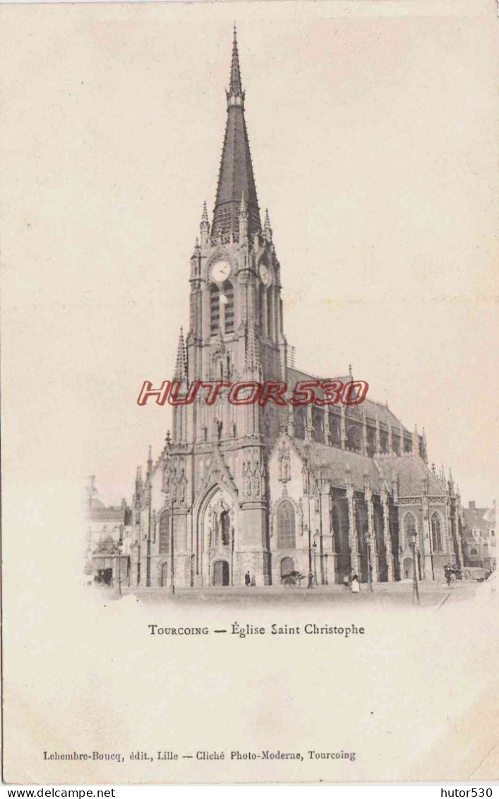 CPA TOURCOING - EGLISE SAINT CHRISTOPHE - Tourcoing