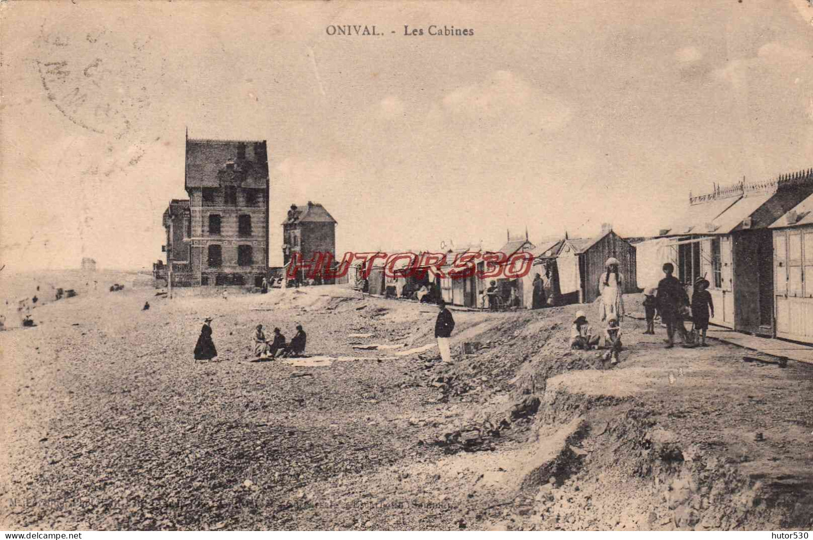 CPA ONIVAL - LES CABINES - Onival