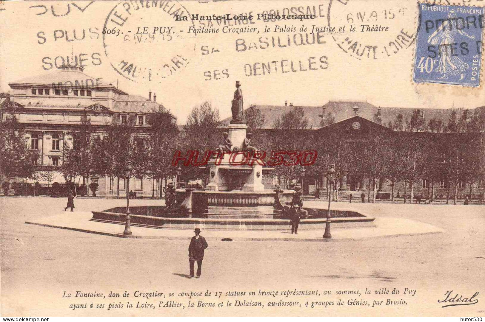 CPA LE PUY - FONTAINE CROZATIER - Le Puy En Velay