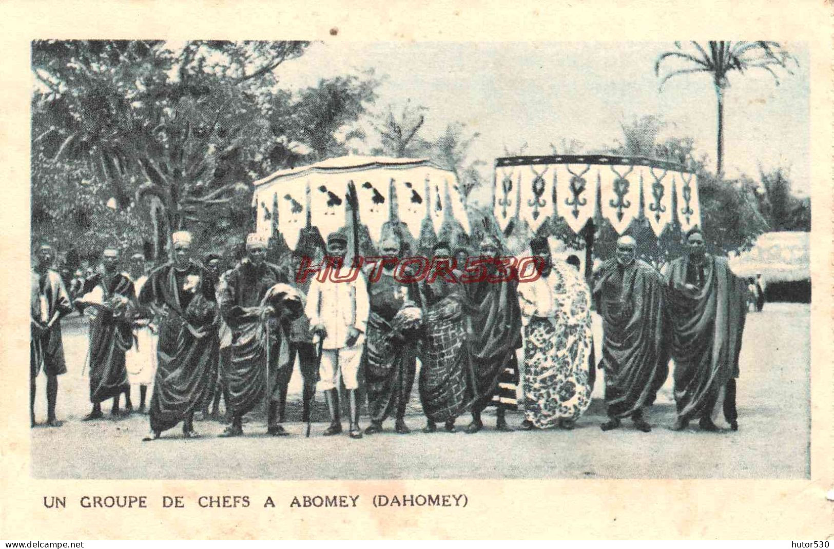 CPA DAHOMEY - GROUPE DE CHEFS A ABOMEY - Dahome