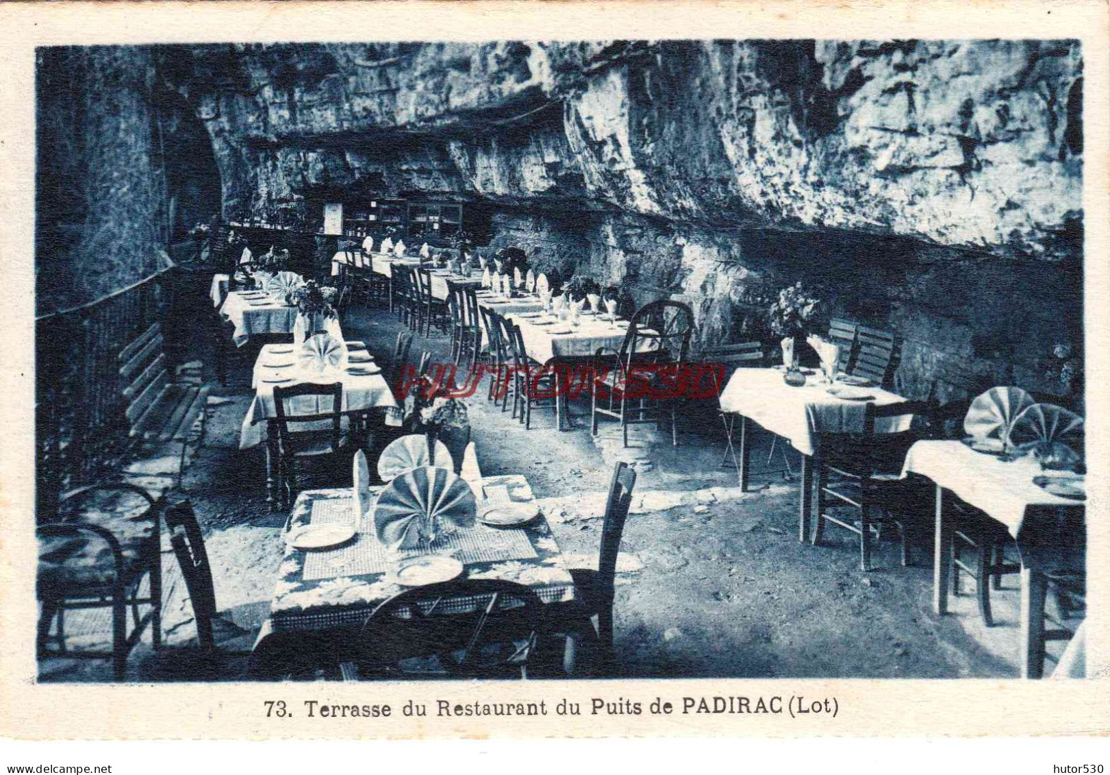 CPA PADIRAC - TERRASSE DU RESTAURANT DU PUITS - Padirac