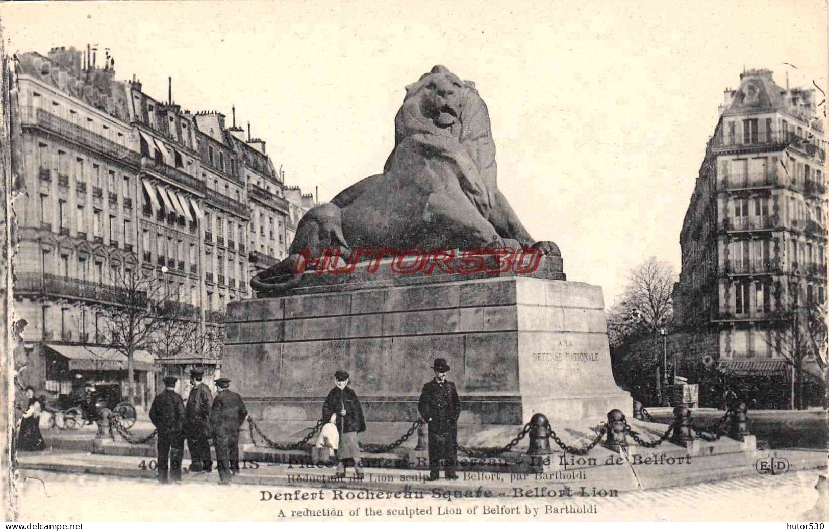 CPA PARIS - SQUARE DENFERT ROCHEREAU - Plätze