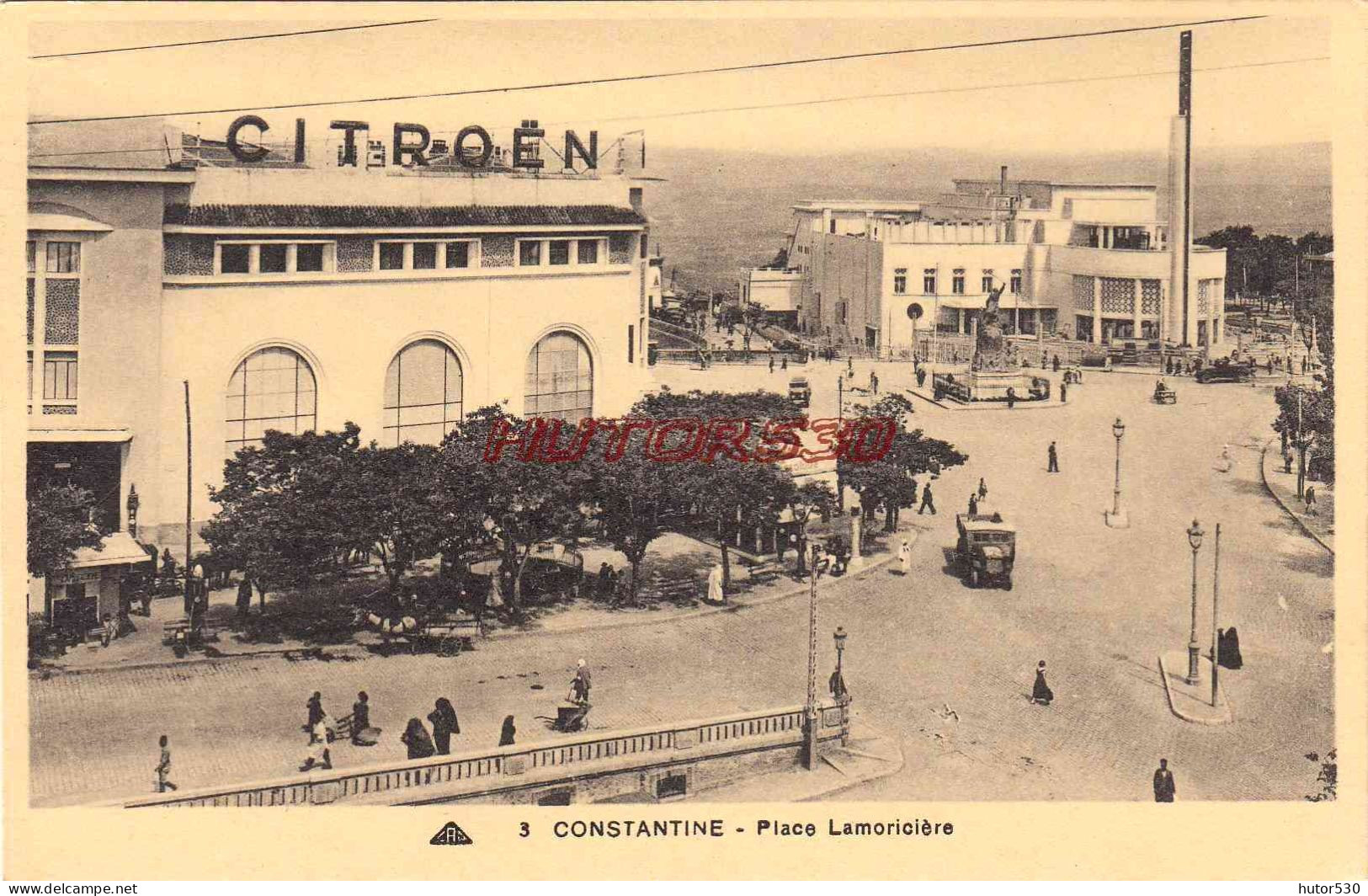 CPA CONSTANTINE - CITROEN PLACE LAMORICIERE - Constantine