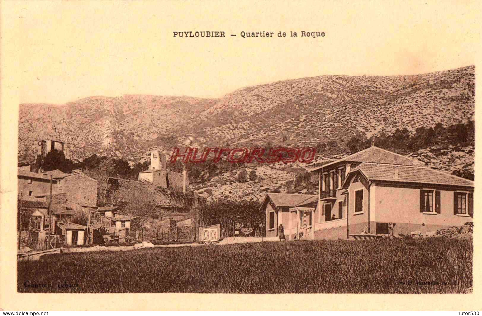 CPA PUYLOUBIER - QUARTIER DE LA ROQUE - Autres & Non Classés