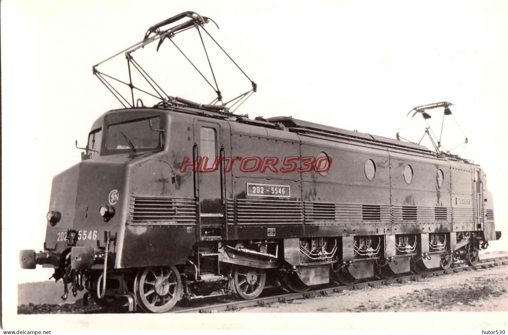 CPSM TRAIN - LOCOMOTIVE - ELECTRIQUE Ã€ COURANT CONTINU TYPE 2D2 - Eisenbahnen