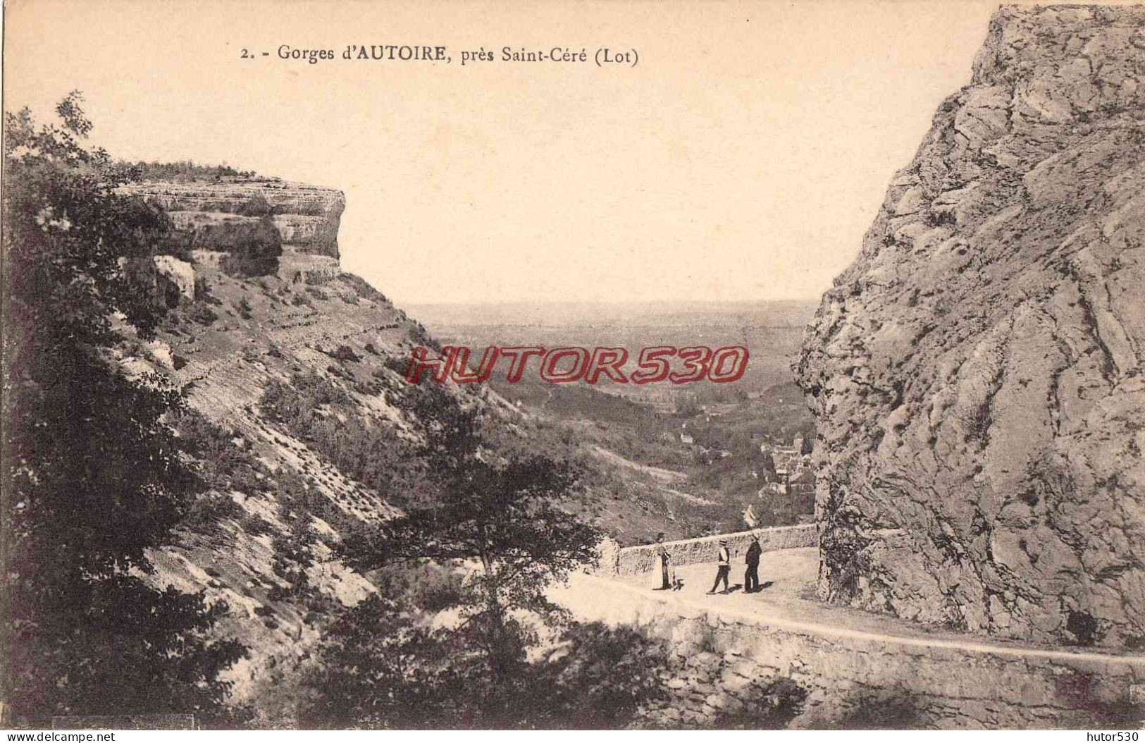 CPA SAINT CERE - ENVIRONS - GORGES D'AUTOIRE - Andere & Zonder Classificatie