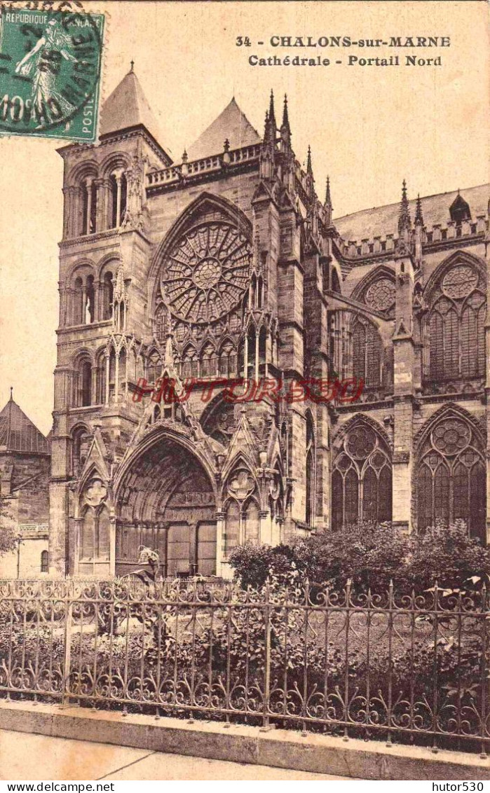 CPA CHALONS SUR MARNE - LA CATHEDRALE - Châlons-sur-Marne