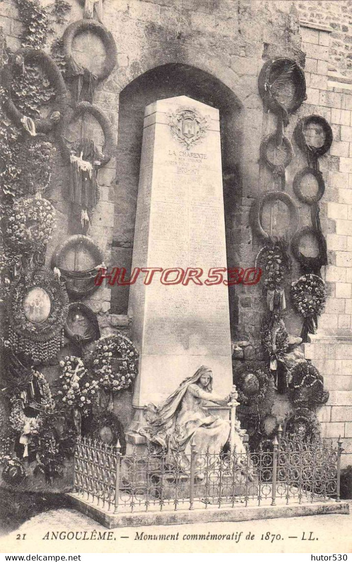 CPA ANGOULEME - MONUMENT COMMEMORATIF DE 1870 - Angouleme