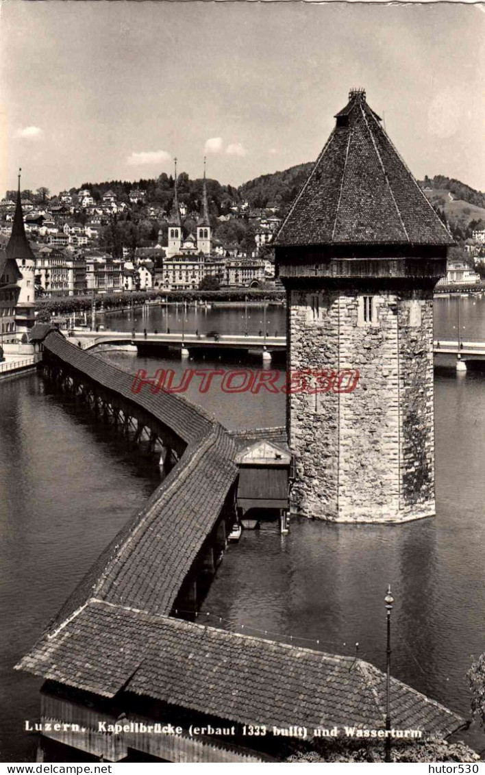 CPSM LUZERN - KAPELLBRUCKE - Autres & Non Classés