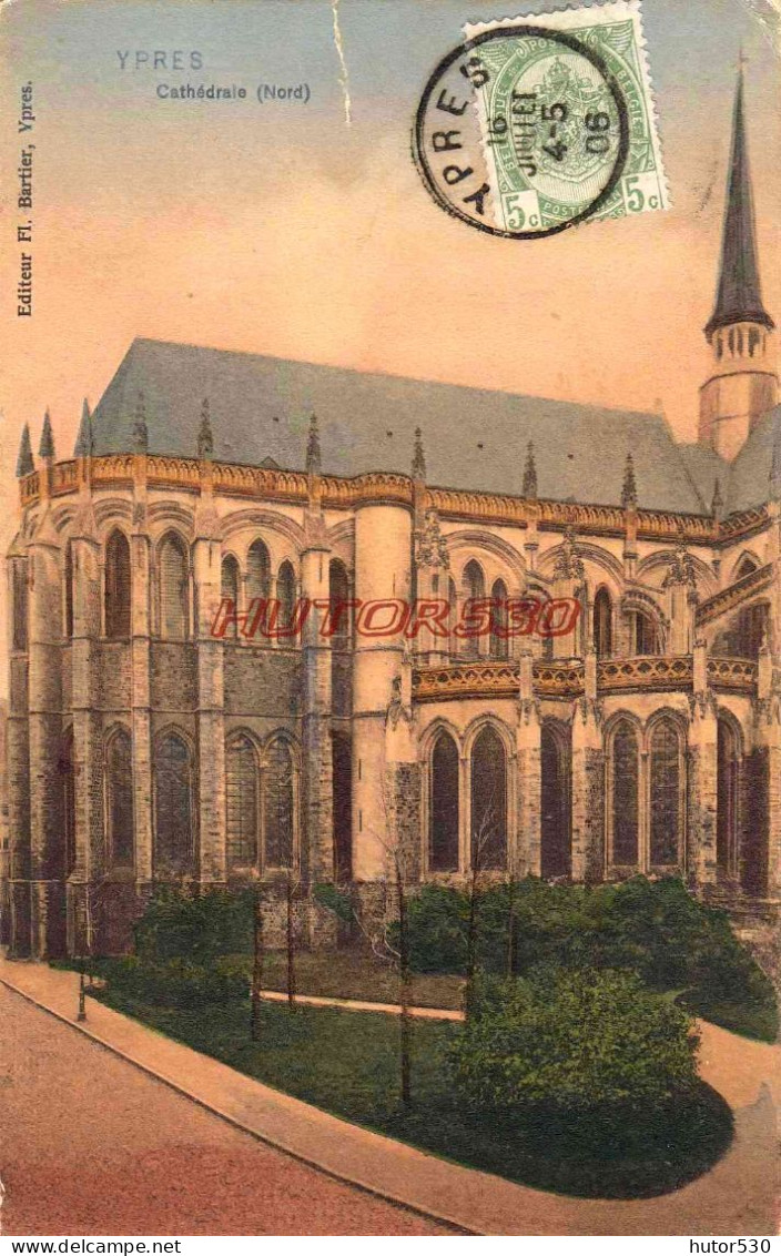 CPA YPRES - LA CATHEDRALE - Ieper