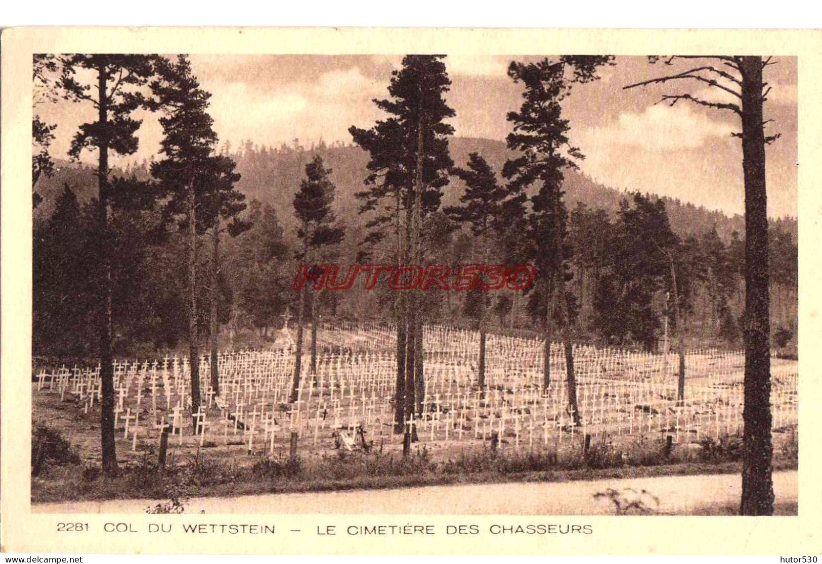 CPA COL DU WETTSTEIN - LE CIMETIERE DES CHASSEURS - Otros & Sin Clasificación