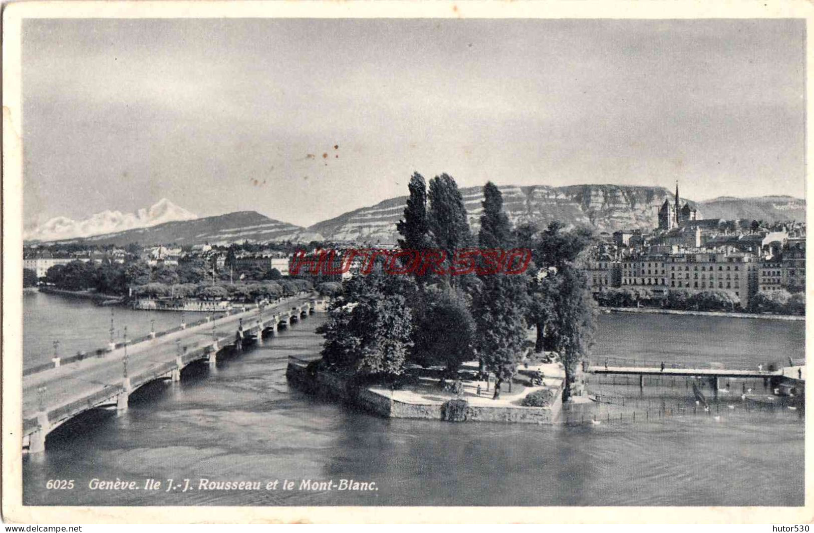 CPA GENEVE - ILE JJ ROUSSEAU - Sonstige & Ohne Zuordnung