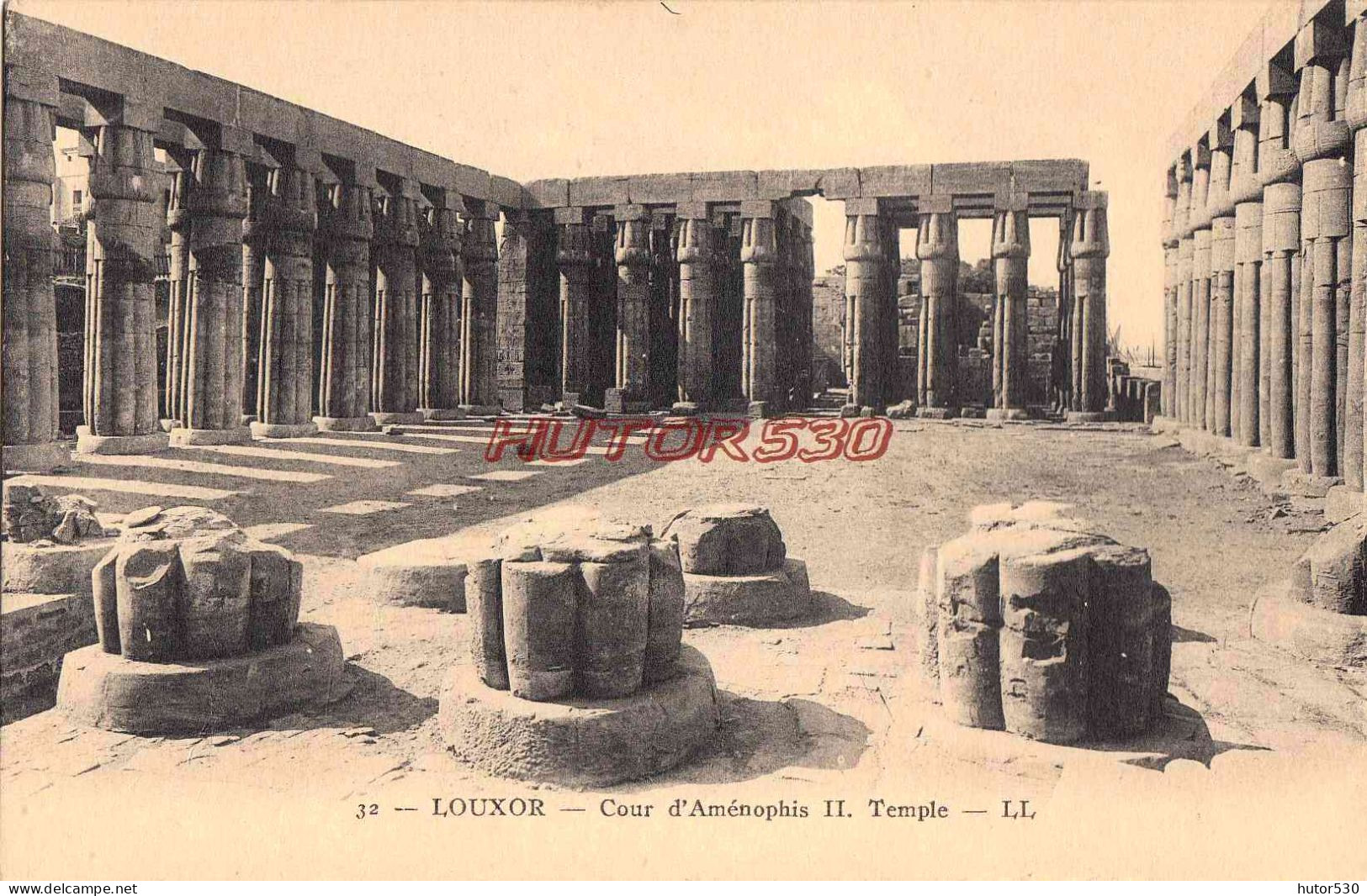 CPA LOUXOR - COUR D'AMENOPHIS II - TEMPLE - Altri & Non Classificati